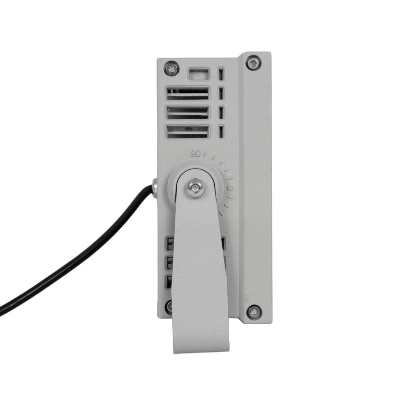 GloboStar® FLOOD-KENA 90765 Προβολέας Wall Washer για Φωτισμό Κτιρίων LED 40W 3400lm 120° AC 220-240V Αδιάβροχο IP67 Μ31 x Π10 x Υ17cm RGBW - Γκρι Ανθρακί - 3 Years Warranty