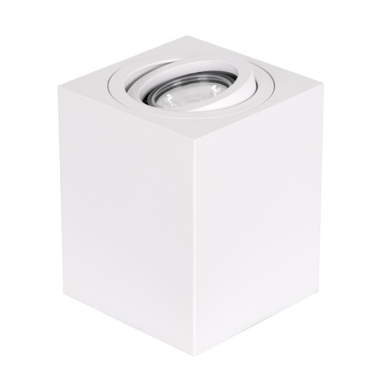 GloboStar® AKIRA 60622 Επιφανειακό Κινούμενο Τετράγωνο Φωτιστικό Σποτ Αλουμινίου με Ντουί GU10 AC 220-240V IP44 Μ8 x Π8 x Υ10cm - Λευκό GloboStar® AKIRA 60622 Επιφανειακό Κινούμενο Τετράγωνο Φωτιστικό Σποτ Αλουμινίου με Ντουί GU10 AC 220-240V IP44 Μ8 x Π8 x Υ10cm - Λευκό