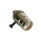 GloboStar® 78964 Ντουί Vintage Industrial Retro E27 με Διακόπτη ON/OFF - Μπρούτζινο - Μ5.5 x Π3.6 x Υ7cm GloboStar® 78964 Ντουί Vintage Industrial Retro E27 με Διακόπτη ON/OFF - Μπρούτζινο - Μ5.5 x Π3.6 x Υ7cm