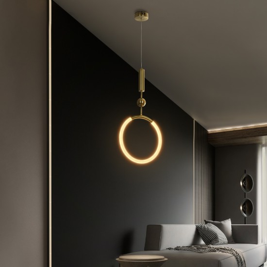 kelvo® GLOW 61678 Μοντέρνο Κρεμαστό Φωτιστικό Οροφής LED 18W 1800lm 360° AC 220-240V IP20 Ρυθμιζόμενο Λευκό CCT με On/Off 2700K/4500K/6000K - Lumileds SMD Chip - Χρυσό Πλατίνα & Λευκό Νήμα - Μ30 x Π30 x Υ65cm - 3 Χρόνια Εγγύηση kelvo® GLOW 61678 Μοντέρνο Κρεμαστό Φωτιστικό Οροφής LED 18W 1800lm 360° AC 220-240V IP20 Ρυθμιζόμενο Λευκό CCT με On/Off 2700K/4500K/6000K - Lumileds SMD Chip - Χρυσό Πλατίνα & Λευκό Νήμα - Μ30 x Π30 x Υ65cm - 3 Χρόνια Εγγύηση