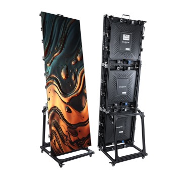 GLOBOSTAR® STANDWALL 41009 Διαφημιστικό Stand Προβολής / Οθόνη Video Wall P2.5 Καμπίνα 64x192cm LED 216W 3840Hz 160000 Dots ≥5000cd/㎡ Nits AC 220-240V Εξωτερικού Χώρου IP65 Full Color S1/16 14Bits - Κάρτα NovaStar MRV412 - Controller TB1-4G - Kinglight SM