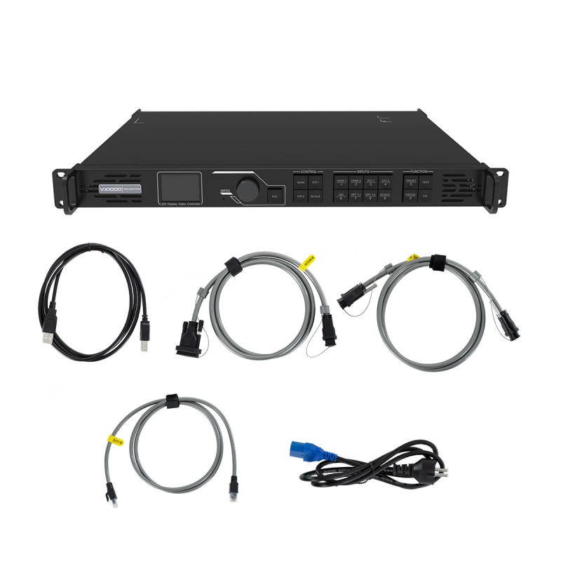 GLOBOSTAR® VX1000 41016 Novastar VX1000 All in One Processor & Video Controller 4K για Οθόνες LED Video Wall 6.5 million pixel Max W10240px/Max H8192px - Input Signal W3840 x H1080@60Hz - 10 Gigabit Ethernet Output Port - AC 220-240V IP20 - Μ48.3 x Π3