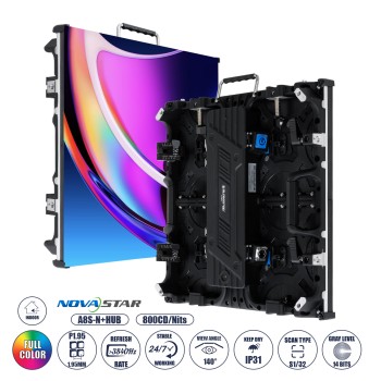 GLOBOSTAR® CRYSTALPIX 41039 Κυρτή Οθόνη Video Wall P1.95 GOB Καμπίνα 50x50cm LED 160W 3840Hz 65536 Dots ≥800cd/㎡ Nits AC 220-240V Εσωτερικού Χώρου IP31 Full Color S1/32 14Bits - Κάρτα NovaStar A8S-N+HUB - Curved -10/+15 Angle - Προστατευτικά Γωνιών - King