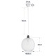 GLOBOSTAR® WIRE 203-0005 Μοντέρνο Κρεμαστό Φωτιστικό Οροφής με Ντουί 1 x E27 AC 220-240V IP20 - Λευκό & Χρυσό - Μ25 x Π25 x Υ30cm GloboStar® WIRE 203-0005 Μοντέρνο Κρεμαστό Φωτιστικό Πλέγμα Μονόφωτο 1 x E27 IP20 Λευκό Μέταλλο - Μ25 x Π25 x Υ30cm