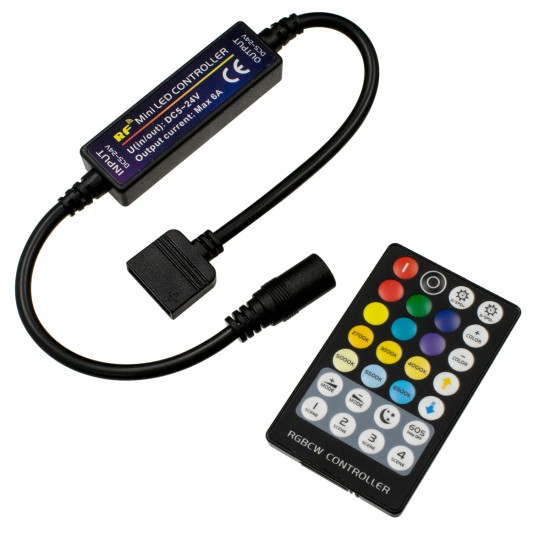 GLOBOSTAR® CONTROLI 73427 Σετ Dimmer / Controller με RF Ασύρματο Χειριστήριο με 5 x 1.2A 28.8W Κανάλια DC 5-24V 6A 144W Max IP20 - RF2.4Ghz - Μ30 x Π1.7 x Υ1.1cm - 2 Χρόνια Εγγύηση GLOBOSTAR® CONTROLI 73427 Σετ Dimmer / Controller με RF Ασύρματο Χειριστήριο με 5 x 1.2A 28.8W Κανάλια DC 5-24V 6A 144W Max IP20 - RF2.4Ghz - Μ30 x Π1.7 x Υ1.1cm - 2 Χρόνια Εγγύηση