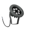 GloboStar® TREELIGHT-TZINA 90353 Σποτ Φωτισμού Ειδικό για Φυτά - Δέντρα με Βάση Κήπου / Καρφωτό LED 6W 510lm 10° DC 24V Αδιάβροχο IP65 L14 x W12.5 x H12.5cm Αρχιτεκτονικό Πορτοκαλί 2200K - Γκρι Ανθρακί - 3 Years Warranty