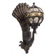 GloboStar® CORNELIA 01250 Vintage Επιτοίχιο Φωτιστικό Απλίκα Μονόφωτο 1 x E27 IP20 Καφέ & Χρυσό Μέταλλο με Μελί Γυαλί - Μ20 x Π32 x Υ55cm GloboStar® CORNELIA 01250 Vintage Επιτοίχιο Φωτιστικό Απλίκα Μονόφωτο 1 x E27 IP20 Καφέ & Χρυσό Μέταλλο με Μελί Γυαλί - Μ20 x Π32 x Υ55cm