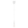 GLOBOSTAR® CABLITO 61550 Μοντέρνο Κρεμαστό Φωτιστικό Οροφής με Ντουί 1 x E27 AC 220-240V IP20 - Λευκό - Μ4 x Π4 x Υ110cm