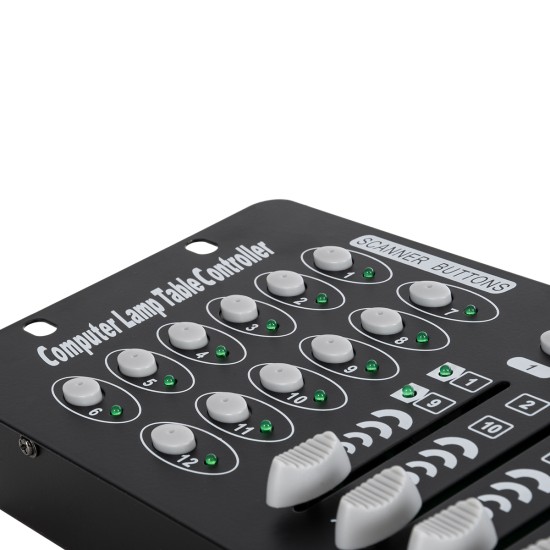 GloboStar® 73493 DMX 192 Channel Fader Console - Κονσόλα Φωτισμού 192 Καναλιών DMX AC 100-240V - IP20 Μ48 x Π13.5 x Υ7cm - 2 Χρόνια Εγγύηση