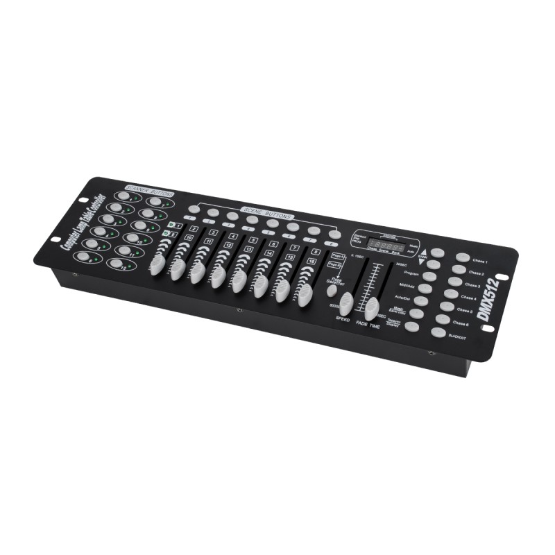 GloboStar® 73493 DMX 192 Channel Fader Console - Κονσόλα Φωτισμού 192 Καναλιών DMX AC 100-240V - IP20 Μ48 x Π13.5 x Υ7cm - 2 Χρόνια Εγγύηση