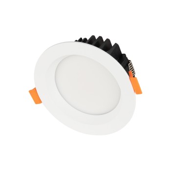 GLOBOSTAR® WATERA 60898 Χωνευτό Downlight Σποτ Panel Μπάνιου & WC LED 12W 1500lm 120° AC 220-240V Αδιάβροχο IP54 Ρυθμιζόμενο Λευκό CCT με Διακόπτη στο Σώμα 2700K/4500K/6000K Dimmable - Lumileds SMD Chip & TÜV SÜD Driver - Λευκό Ματ - Μ10.8 x Π10.8