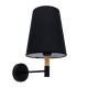 GLOBOSTAR® LYDFORD 01432 Μοντέρνο Φωτιστικό Τοίχου - Απλίκα με Ντουί 1 x E27 AC 220-240V IP20 - Μαύρο - Μ20 x Π28 x Υ36cm