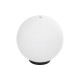GLOBOSTAR® AGROS 61710 Φωτιστικό Κήπου με Ντουί 1 x E27 AC 220-240V Αδιάβροχο IP65 - Λευκό & Μάυρο - Μ30 x Π30 x Υ32cm