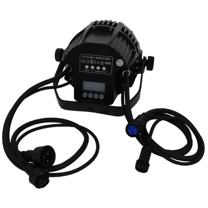 GLOBOSTAR® PAR 51129 Stage Κεφαλή Par LED 216W 15° AC 220-240V Αδιάβροχο IP65 36 x 6W CREE Chip Πολύχρωμο RGB Dimmable DMX512 Protocol 7 Channels - Μ29 x Π29 x Υ35cm - 2 Χρόνια Εγγύηση