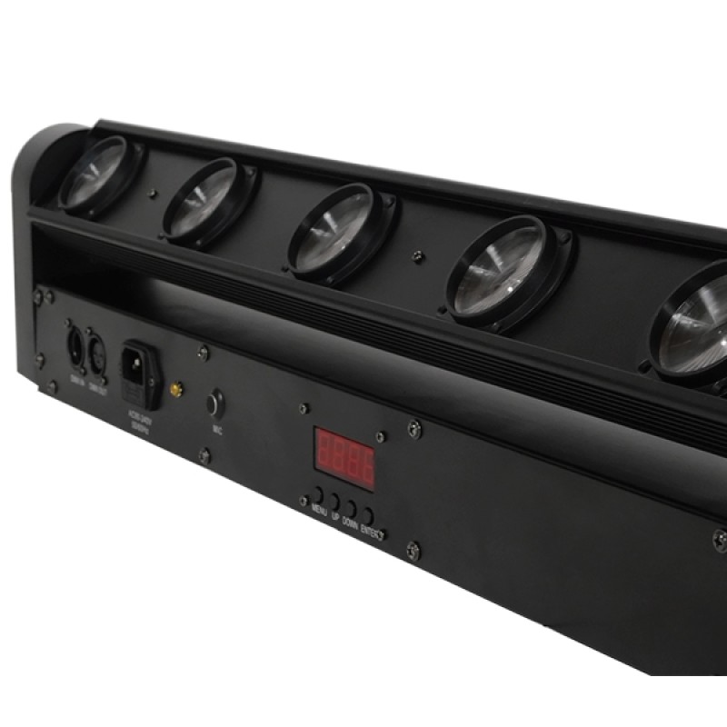 GLOBOSTAR® BAR 51132 Stage Κινούμενη Ρομποτική Κεφαλή Super Beam LED 160W 8° AC 220-240V IP20 8 x 20W CREE Chip Πολύχρωμο RGBW Dimmable DMX512 Protocol 9/38 Channels - Μ110 x Π13.2 x Υ15.5cm - 2 Χρόνια Εγγύηση