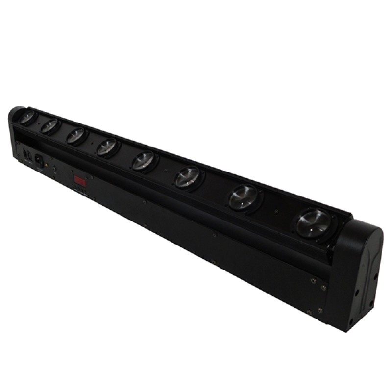 GLOBOSTAR® BAR 51132 Stage Κινούμενη Ρομποτική Κεφαλή Super Beam LED 160W 8° AC 220-240V IP20 8 x 20W CREE Chip Πολύχρωμο RGBW Dimmable DMX512 Protocol 9/38 Channels - Μ110 x Π13.2 x Υ15.5cm - 2 Χρόνια Εγγύηση