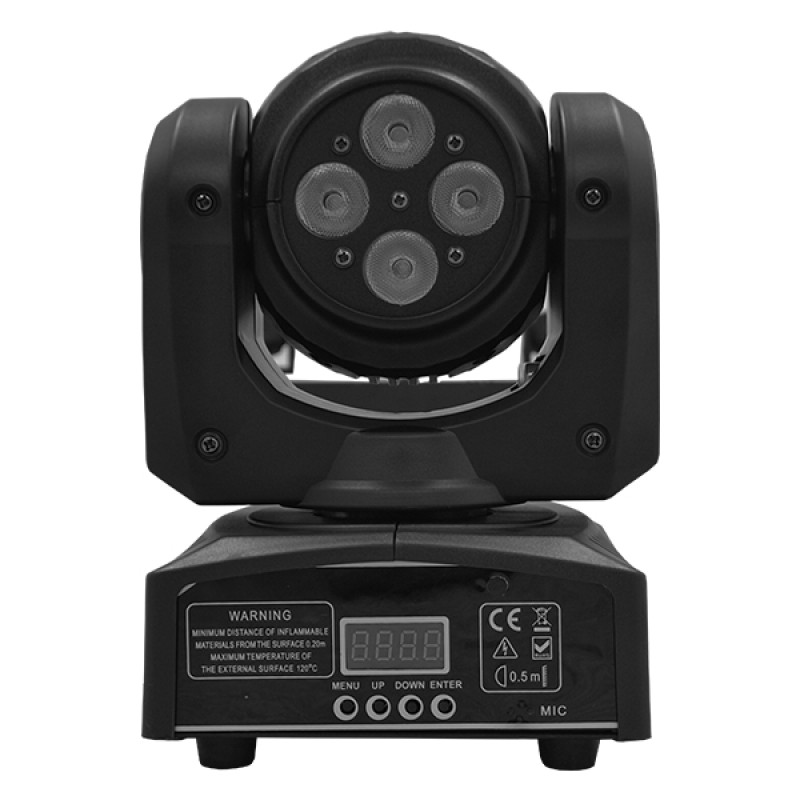 Επαγγελματική Κινούμενη Ρομποτική Διπλή Κεφαλή Beam CREE LED 10W & SPOT 4x10W 230V DMX512 RGBW GloboStar 51136