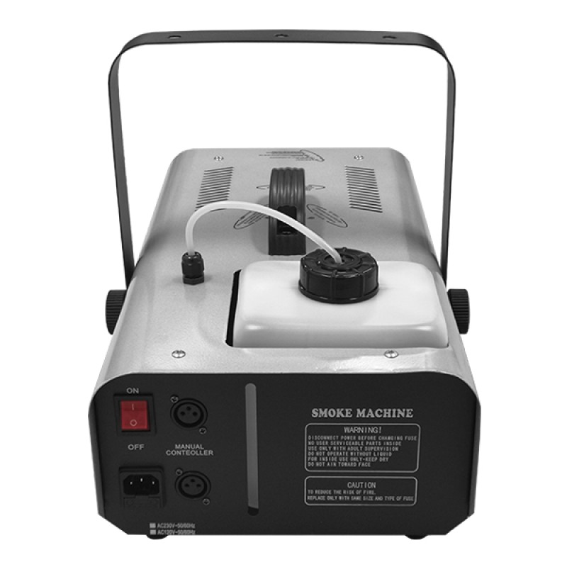 GLOBOSTAR® SMOKIE 51142 Stage Μηχανή Καπνού 1500W AC 220-240V IP20 με RF Ασύρματο Χειριστήριο - Μ46.7 x Π25.5 x Υ19cm - 1 Χρόνο Εγγύηση