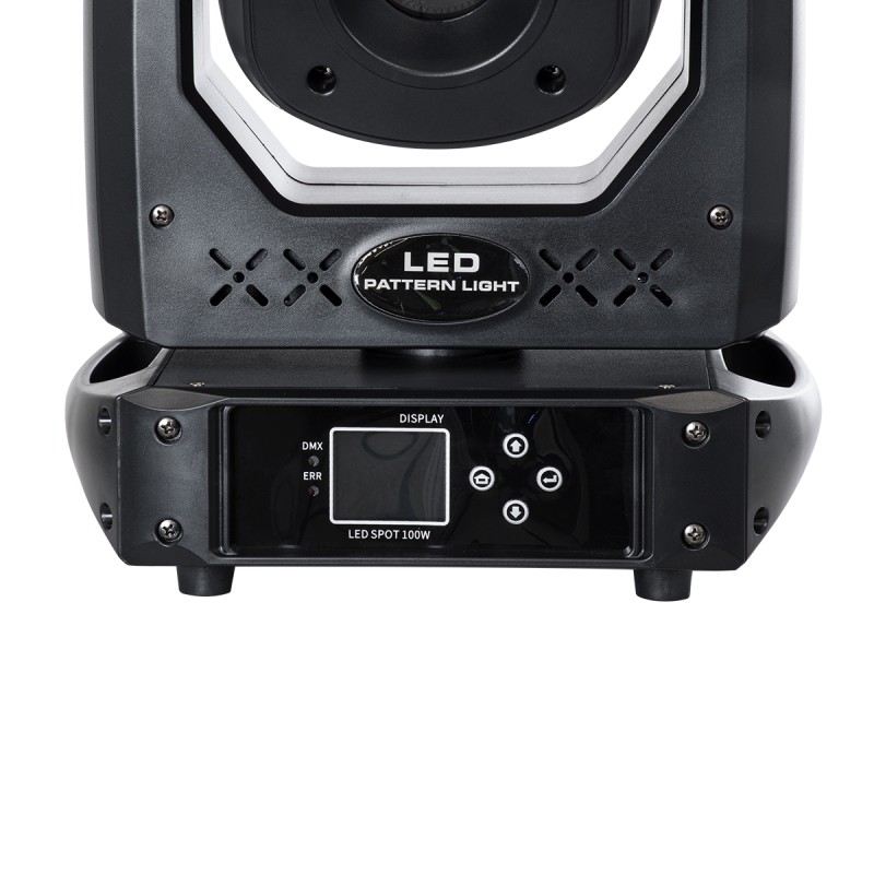 GloboStar® HERACLES 51156 Επαγγελματική Κινούμενη Ρομποτική Κεφαλή PATTERN Light CREE LED 100W AC 220V-240V IP20 RGBW DMX512 - Μ25.5 x Π20 x Υ35cm - 2 Χρόνια Εγγύηση