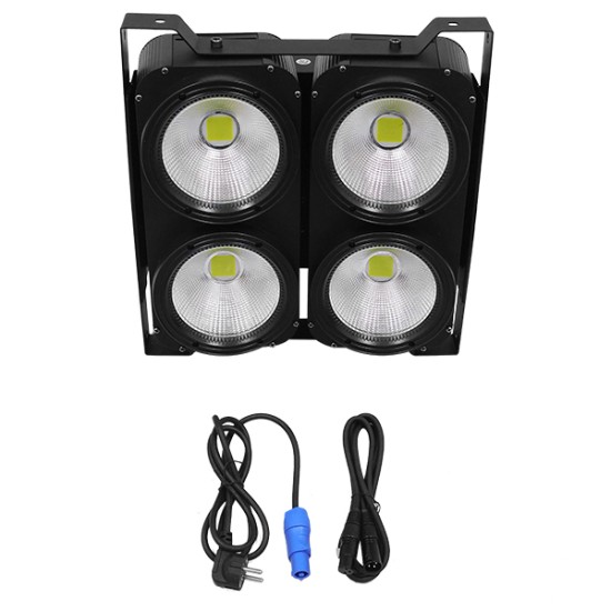 Προβολέας LED COB DMX512 Strobe Blinder Matrix Light 400 Watt (4x100w) Ψυχρό Λευκό 6000k GloboStar 51161 Προβολέας LED COB DMX512 Strobe Blinder Matrix Light 400 Watt (4x100w) Ψυχρό Λευκό 6000k GloboStar 51161