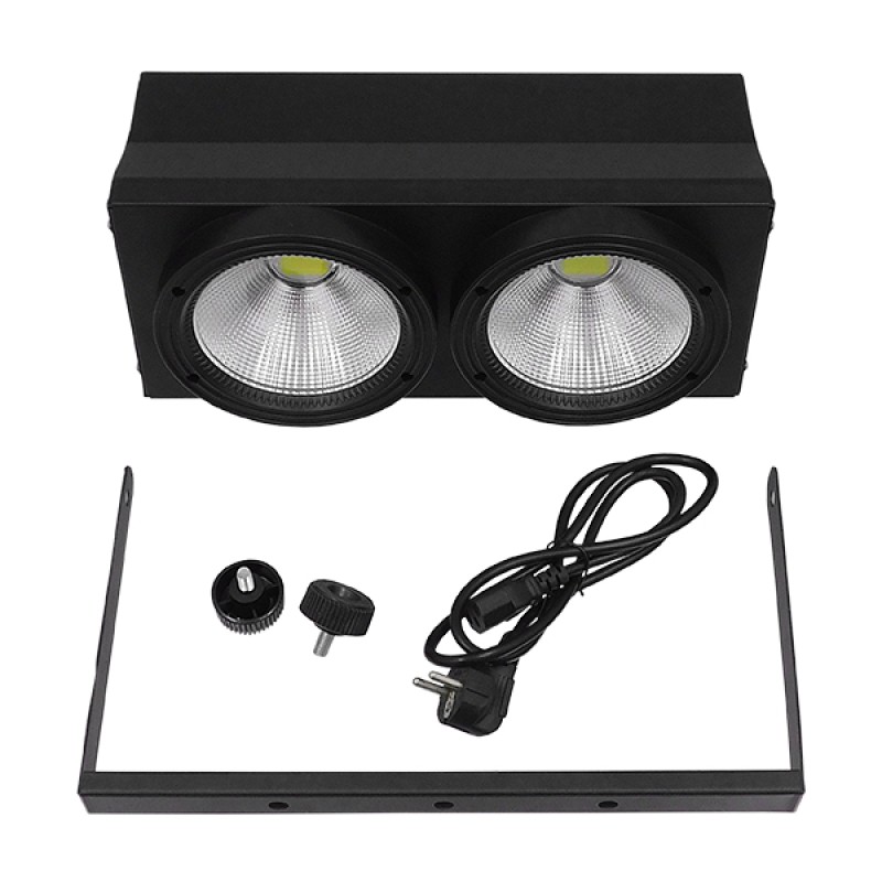 Προβολέας LED COB DMX512 Strobe Blinder Matrix Light 200 Watt (2x100w) Ψυχρό Λευκό 6000k GloboStar 51162