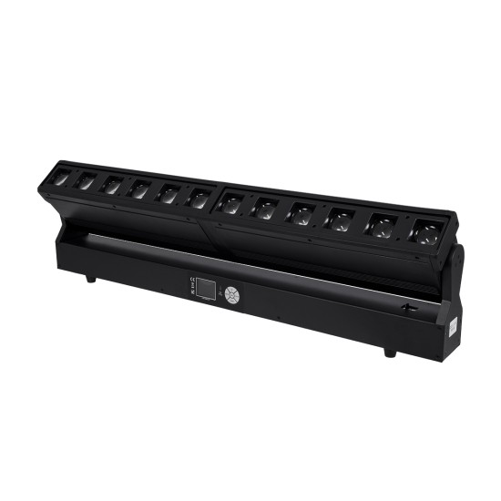 GloboStar® 51168 SPHINX Επαγγελματική Κινούμενη Μπάρα Φωτισμού DIGITAL MATRIX PIXEL LED 480W AC 220V-240V 4IN1 BEAM - WASH - SPOT - ZOOM 5° - 35° OSRAM LED DMX512 Display on Body RGBW - Μαύρο - L102 x W10 x H16.5cm