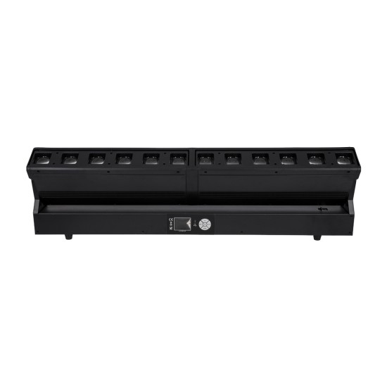 GloboStar® 51168 SPHINX Επαγγελματική Κινούμενη Μπάρα Φωτισμού DIGITAL MATRIX PIXEL LED 480W AC 220V-240V 4IN1 BEAM - WASH - SPOT - ZOOM 5° - 35° OSRAM LED DMX512 Display on Body RGBW - Μαύρο - L102 x W10 x H16.5cm