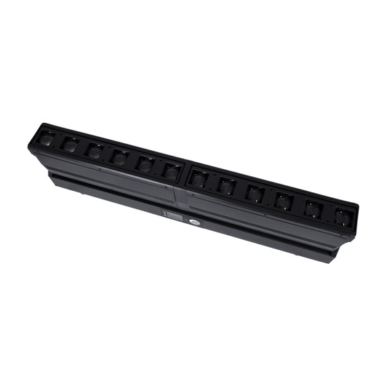 GloboStar® 51168 SPHINX Επαγγελματική Κινούμενη Μπάρα Φωτισμού DIGITAL MATRIX PIXEL LED 480W AC 220V-240V 4IN1 BEAM - WASH - SPOT - ZOOM 5° - 35° OSRAM LED DMX512 Display on Body RGBW - Μαύρο - L102 x W10 x H16.5cm