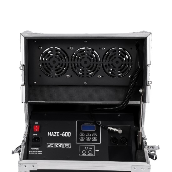 GloboStar® 51170 MERMAID Επαγγελματική Επιδαπέδια Μηχανή Double Haze Machine - Διπλού Εφέ Ομίχλης-Νέφωσης 600W AC 220V-240V DMX512 Display on Body & Ασύρματο Χειριστήριο σε Flight Case - Μαύρο - L49.5 x W38 x H45cm GloboStar® 51170 MERMAID Επαγγελματική Επιδαπέδια Μηχανή Double Haze Machine - Διπλού Εφέ Ομίχλης-Νέφωσης 600W AC 220V-240V DMX512 Display on Body & Ασύρματο Χειριστήριο σε Flight Case - Μαύρο - L49.5 x W38 x H45cm