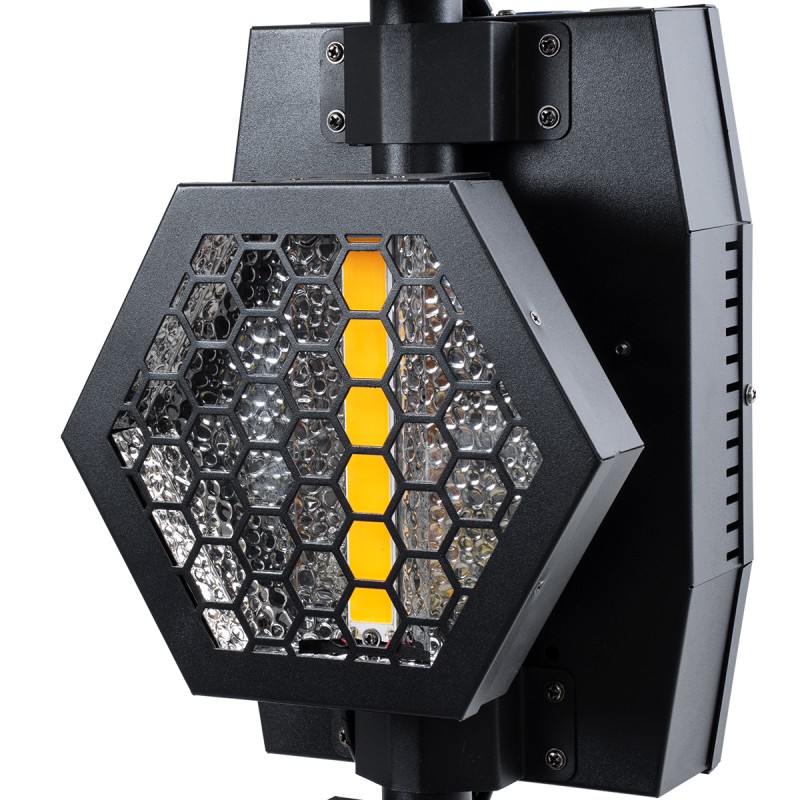 HEXA® HALO 51194 Stage Φωτιστικό Ειδικών Εφέ Digital Matrix Pixel & Blinder LED 672W 120° AC 220-240V IP20 6 x 100W COB Chip & 144 x 0.5W SMD5050 Chip Ultra Θερμό Λευκό 2200K & Πολύχρωμο RGB Dimmable DMX512 Protocol - Μ40 x Π32 x Υ146.5cm - 2 
