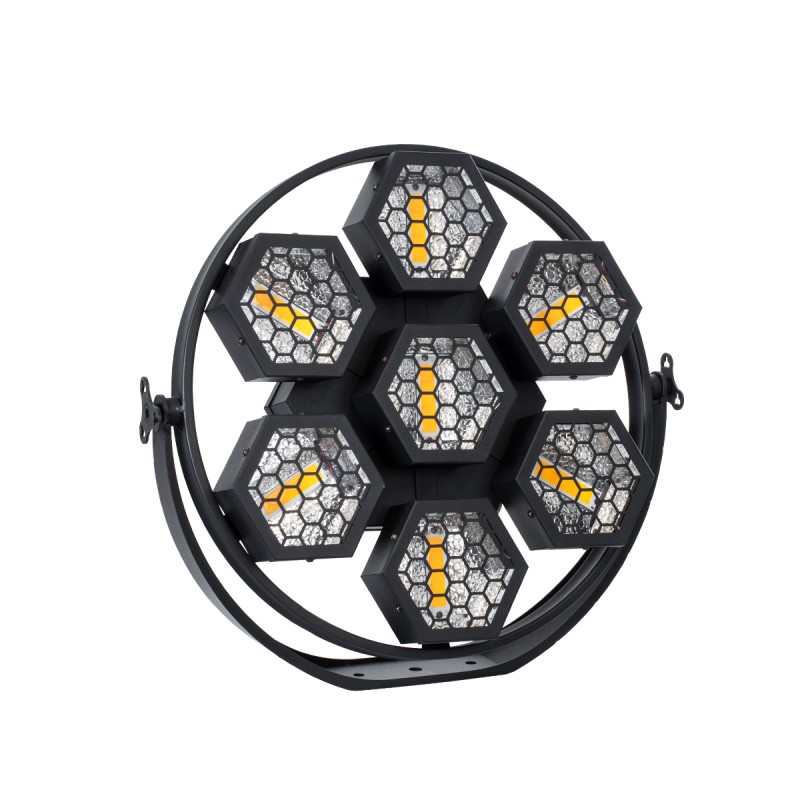 HEXA® HALO 51195 Stage Φωτιστικό Ειδικών Εφέ Digital Matrix Pixel & Blinder LED 434W 120° AC 220-240V IP20 7 x 50W COB Chip & 168 x 0.5W SMD5050 Chip Ultra Θερμό Λευκό 2200K & Πολύχρωμο RGB Dimmable DMX512 Protocol - Μ50 x Π10.5 x Υ47cm - 2 Χρ
