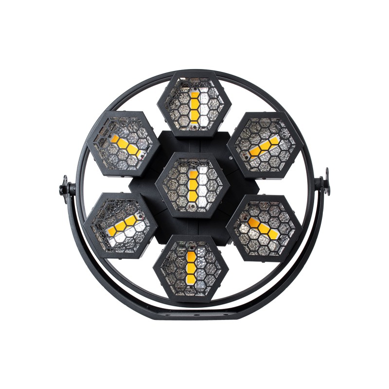 HEXA® HALO 51195 Stage Φωτιστικό Ειδικών Εφέ Digital Matrix Pixel & Blinder LED 434W 120° AC 220-240V IP20 7 x 50W COB Chip & 168 x 0.5W SMD5050 Chip Ultra Θερμό Λευκό 2200K & Πολύχρωμο RGB Dimmable DMX512 Protocol - Μ50 x Π10.5 x Υ47cm - 2 Χρ