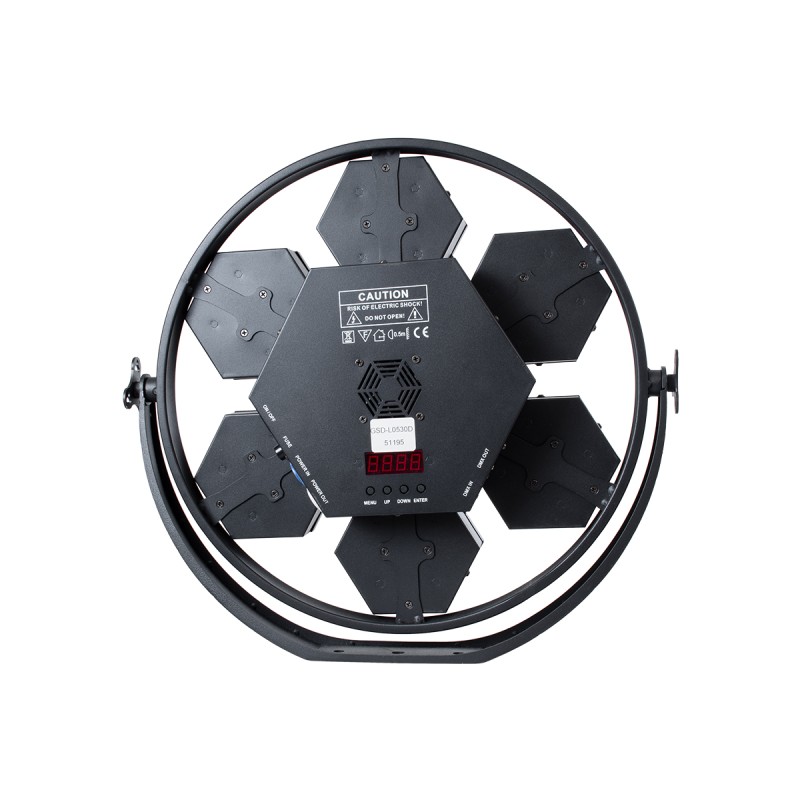 HEXA® HALO 51195 Stage Φωτιστικό Ειδικών Εφέ Digital Matrix Pixel & Blinder LED 434W 120° AC 220-240V IP20 7 x 50W COB Chip & 168 x 0.5W SMD5050 Chip Ultra Θερμό Λευκό 2200K & Πολύχρωμο RGB Dimmable DMX512 Protocol - Μ50 x Π10.5 x Υ47cm - 2 Χρ