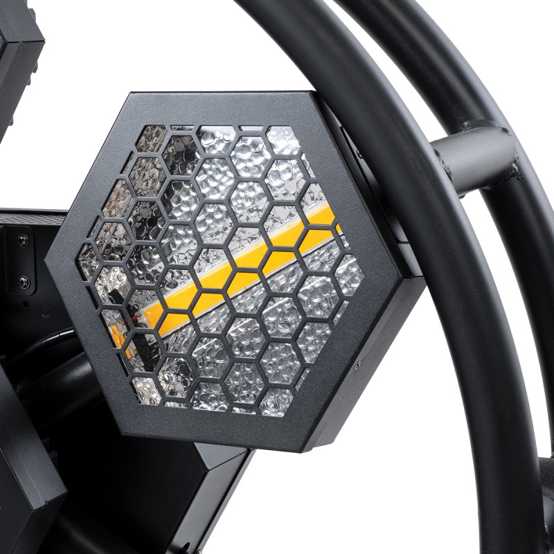 HEXA® HALO 51196 Stage Φωτιστικό Ειδικών Εφέ Digital Matrix Pixel & Blinder LED 784W 120° AC 220-240V IP20 7 x 100W COB Chip & 168 x 0.5W SMD5050 Chip Ultra Θερμό Λευκό 2200K & Πολύχρωμο RGB Dimmable DMX512 Protocol - Μ95 x Π17.5 x Υ78.5cm - 2