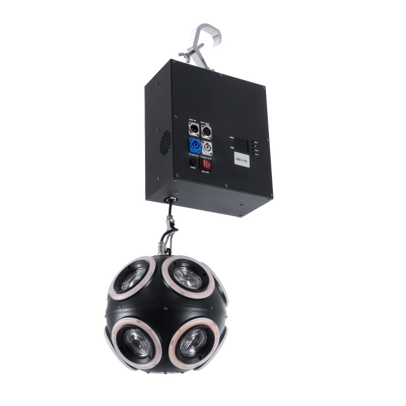GloboStar® 51197 LIFT BALL Επαγγελματικό Φωτιστικό Ειδικών Εφέ Φ25cm KINETIC BALL MATRIX PIXEL Super BEAM Light CREE LED 4in1 300W - 10 x 20W LED COB Chips RGBW & 10 x 20W LED COB Chips Ultra Gold Warm White 2200K - Μέγιστο Μήκος Ανύψωσης 6 Μέτρα - AC