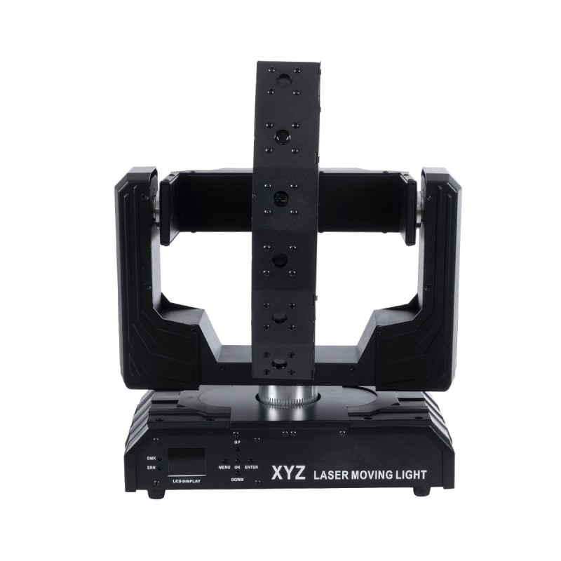 GloboStar® HADES 51199 Επαγγελματική Κινούμενη Ρομποτική Μπάρα Super LASER BEAM Light 150W - 6 x 1W Laser - 300mW RED/638nm - 100mW GREEN/531nm - 600mW BLUE/442nm - AC 220V-240V IP20 3in1 RGB DMX512 - Μ36 x Π25 x Υ46cm - 2 Χρόνια Εγγύηση