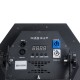 GloboStar® 51201 HALO HEXA Επαγγελματικό Φωτιστικό Ειδικών Εφέ DIGITAL MATRIX PIXEL & Blinder - 3 x 80W LED COB Chips Ultra Gold Warm White 2200K & 30 x 0.5W LED SMD5050 Chips RGB - AC 220V-240V DMX512 Display on Body - Μαύρο - Μ38 x Π38 x Υ22cm -