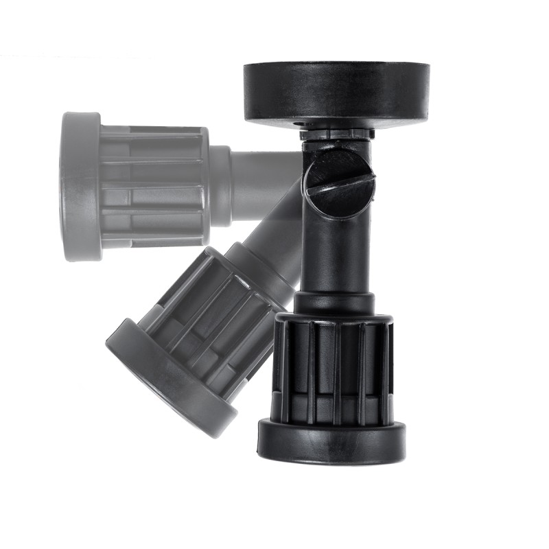 GloboStar® GARDENINI 61546 Επιφανειακό Φωτιστικό Σποτ Κήπου LED 5W 650lm 38° DC 24V IP68 Υψηλής Αντοχής ABS IK06 Φ7 x Υ14.5cm - Θερμό Λευκό 2700K Dimmable - Μαύρο - Bridgelux Chip - 3 Years Warranty