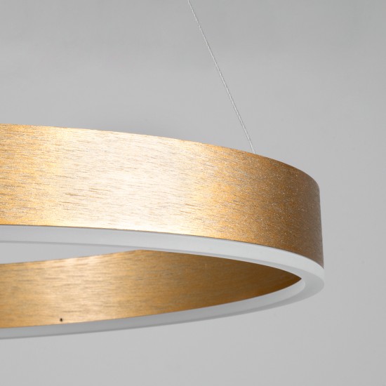 GloboStar® VENOM TRIO 61190-DECO Κρεμαστό Φωτιστικό Δαχτυλίδι-Κύκλος LED CCT 120W 14158lm 120° AC 220-240V - Εναλλαγή Φωτισμού μέσω Τηλεχειριστηρίου All In One Ψυχρό 6000K+Φυσικό 4500K+Θερμό 2700K Dimmable Φ40+60+80cm - Χρυσό Βούρτσας - 3 Years Warranty GloboStar® VENOM TRIO 61190-DECO Κρεμαστό Φωτιστικό Δαχτυλίδι-Κύκλος LED CCT 120W 14158lm 120° AC 220-240V - Εναλλαγή Φωτισμού μέσω Τηλεχειριστηρίου All In One Ψυχρό 6000K+Φυσικό 4500K+Θερμό 2700K Dimmable Φ40+60+80cm - Χρυσό Βούρτσας - 3 Years Warranty