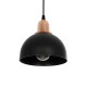 GLOBOSTAR® ΗUT 203-0145 Μοντέρνο Κρεμαστό Φωτιστικό Οροφής με Ντουί 1 x E27 AC 220-240V IP20 - Μάυρο & Χάλκινο - Μ18 x Π18 x Υ18cm GloboStar® ΗUT 203-0145 Μοντέρνο Κρεμαστό Φωτιστικό Καμπάνα Μονόφωτο 1 x E27 IP20 Μάυρο με Χρυσό Πλαστικό - Μ17.5 x Π17.5 x Υ80cm
