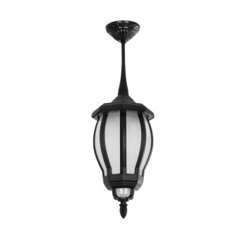 GLOBOSTAR® VERDI 203-0232 Vintage Φωτιστικό Οροφής με Ντουί 1 x E27 AC 220-240V IP44 - Μαύρο - Μ18 x Π18 x Υ33cm