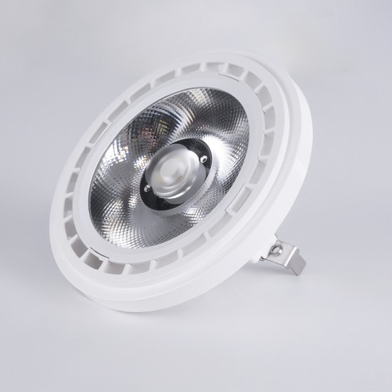 GloboStar® S-40002 Σποτ LED G53 AR111 15W 1500lm 12° AC 220-240V IP20 Φ11 x Υ7cm Ψυχρό Λευκό 6000K Dimmable - 1 Χρόνο Εγγύηση