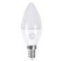 GLOBOSTAR® CANDLE 60010 Λάμπα Κεράκι E14 C37 LED 8W 776lm 260° AC 220-240V IP20 Φυσικό Λευκό 4500K - Lumileds SMD Chip - Λευκό Γαλακτερό - Μ3.7 x Π3.7 x Υ10cm - 3 Χρόνια Εγγύηση