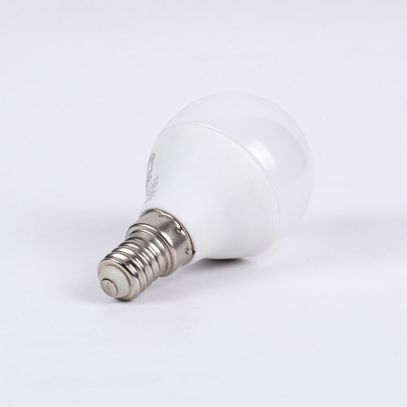 GloboStar® 60013 Λάμπα LED E14 G45 Γλομπάκι 4W 388lm 260° AC 220-240V IP20 Φ4.5 x Υ7.8cm Φυσικό Λευκό 4500K - 3 Years Warranty