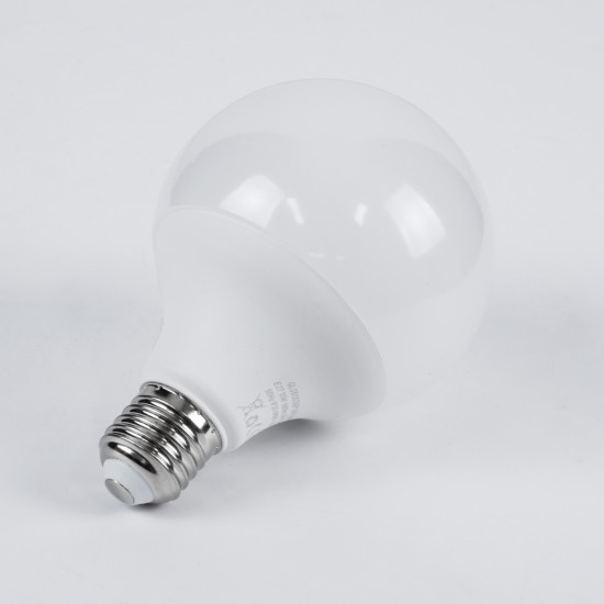 GloboStar® 60040 Λάμπα LED E27 G95 Γλόμπος 15W 1455lm 260° AC 220-240V IP20 Φ9.5 x Υ14cm Φυσικό Λευκό 4500K - 3 Years Warranty