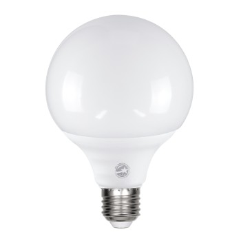 GLOBOSTAR® BUBBLE 60041 Λάμπα E27 G95 LED 15W 1410lm 260° AC 220-240V IP20 Θερμό Λευκό 2700K - Lumileds SMD Chip - Λευκό Γαλακτερό - Μ9.5 x Π9.5 x Υ14cm - 3 Χρόνια Εγγύηση