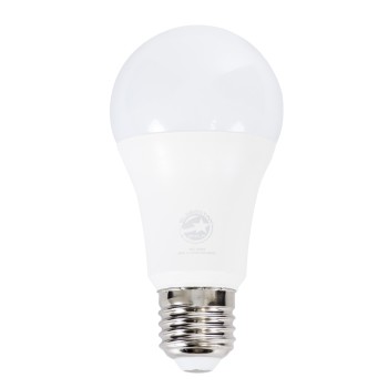 GLOBOSTAR® GLOBE 60050 Λάμπα E27 A60 LED 15W 1410lm 260° AC 220-240V IP20 Θερμό Λευκό 2700K Dimmable - Lumileds SMD Chip - Λευκό Γαλακτερό - Μ6 x Π6 x Υ11.9cm - 3 Χρόνια Εγγύηση