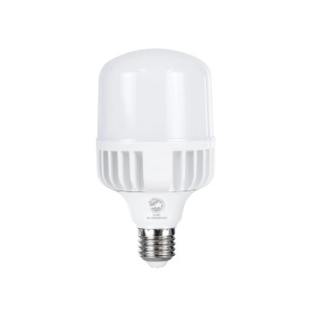 GloboStar® HIGHBAY 60060 Λάμπα E27 LED 25W 3000lm 260° AC 220-240V Αδιάβροχο IP44 Ψυχρό Λευκό 6000K - Lumileds SMD Chip - Λευκό Γαλακτερό - Μ8 x Π8 x Υ15cm - 3 Χρόνια Εγγύηση