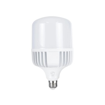 GloboStar® HIGHBAY 60063 Λάμπα E27 LED 50W 5000lm 260° AC 220-240V Αδιάβροχο IP54 Ψυχρό Λευκό 6000K - Lumileds SMD Chip - Λευκό Γαλακτερό - Μ12 x Π12 x Υ20cm - 3 Χρόνια Εγγύηση