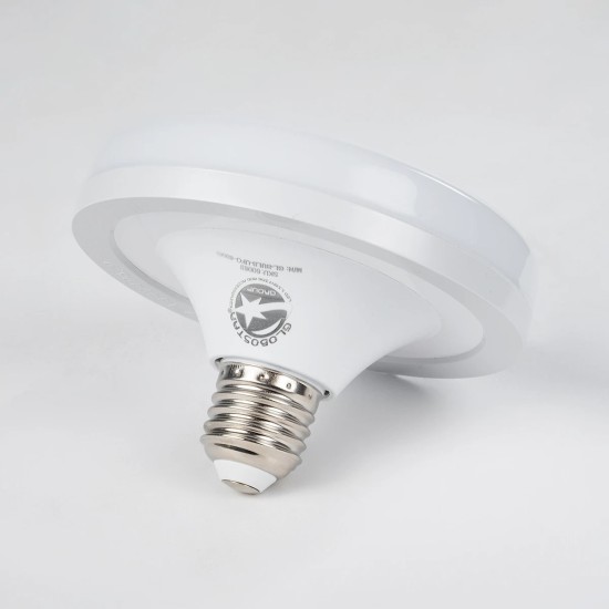 GloboStar® 60070 Λάμπα LED E27 UFO F120 22W 230V 2134lm 180° IP20 Φυσικό Λευκό 4500k - Μ12 x Π12 x Υ7.5cm - 3 Χρόνια Εγγύηση GloboStar® 60070 Λάμπα LED E27 UFO F120 22W 230V 2134lm 180° IP20 Φυσικό Λευκό 4500k - Μ12 x Π12 x Υ7.5cm - 3 Χρόνια Εγγύηση